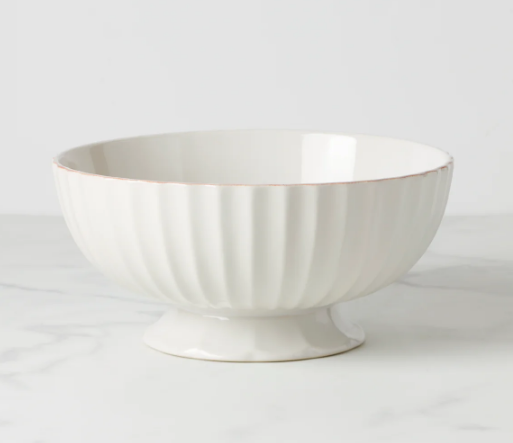 French Perle Scallop Centerpiece Bowl