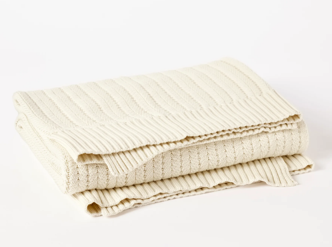 Casa Loma Organic Knit Throw