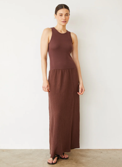 Mix Media Tank Maxi Dress