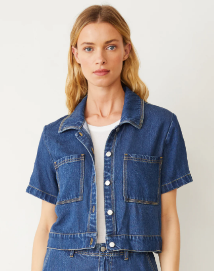 Soft Denim Short Sleeve Shirt