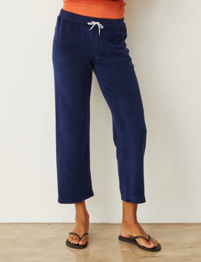 Terry Cloth Crop Pant