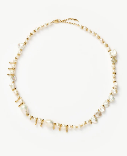 Mixed Pearl Statement Beaded Necklace