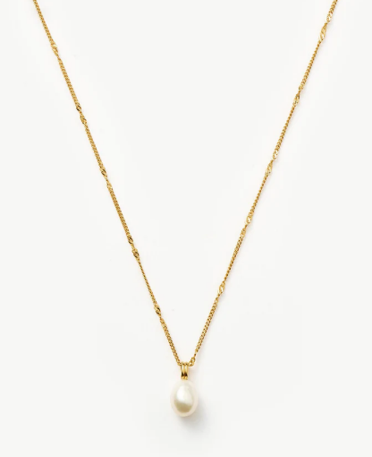 Pearl Twisted Chain Necklace